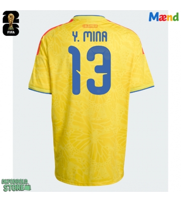 Colombia Yerry Mina #13 Replika Hjemmebanetrøje VM 2026 Kortærmet